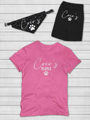 Dog Name Mama Shaped T-shirt -Custom Designs