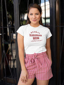 Suburban Mom Tee Shaped T-shirt -SmartPrintsInk Designs