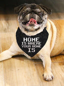 Home Is Pet Bandana Small -SmartPrintsInk Designs