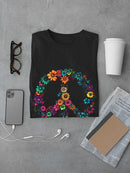 Floral Peace T-shirt -SmartPrintsInk Designs