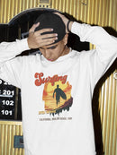 Surfing: Catching Waves Sweatshirt -SmartPrintsInk Designs