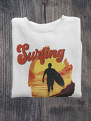Surfing: Catching Waves Sweatshirt -SmartPrintsInk Designs