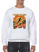 Surfing Sunset Dreams Sweatshirt -SmartPrintsInk Designs