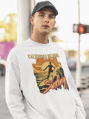 Surfing Sunset Dreams Sweatshirt -SmartPrintsInk Designs