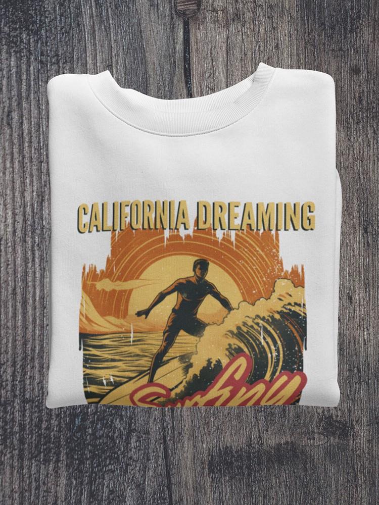 Surfing Sunset Dreams Sweatshirt -SmartPrintsInk Designs