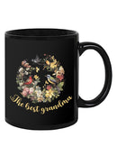 Best Grandma, Flowers And Birds Mug -SmartPrintsInk Designs