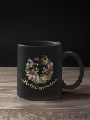 Best Grandma, Flowers And Birds Mug -SmartPrintsInk Designs