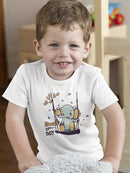 Baby Elephant On Swing Bodysuit -SmartPrintsInk Designs