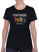 Classic Vintage Since 1983 T-shirt -SmartPrintsInk Designs