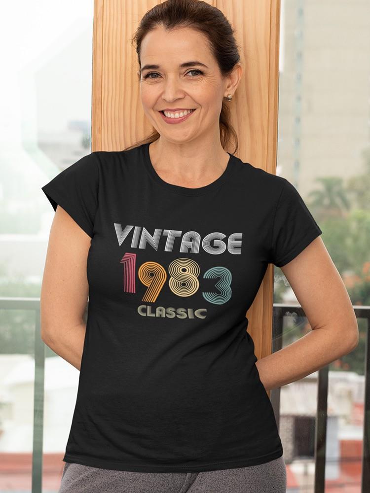 Classic Vintage Since 1983 T-shirt -SmartPrintsInk Designs