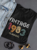 Classic Vintage Since 1983 T-shirt -SmartPrintsInk Designs