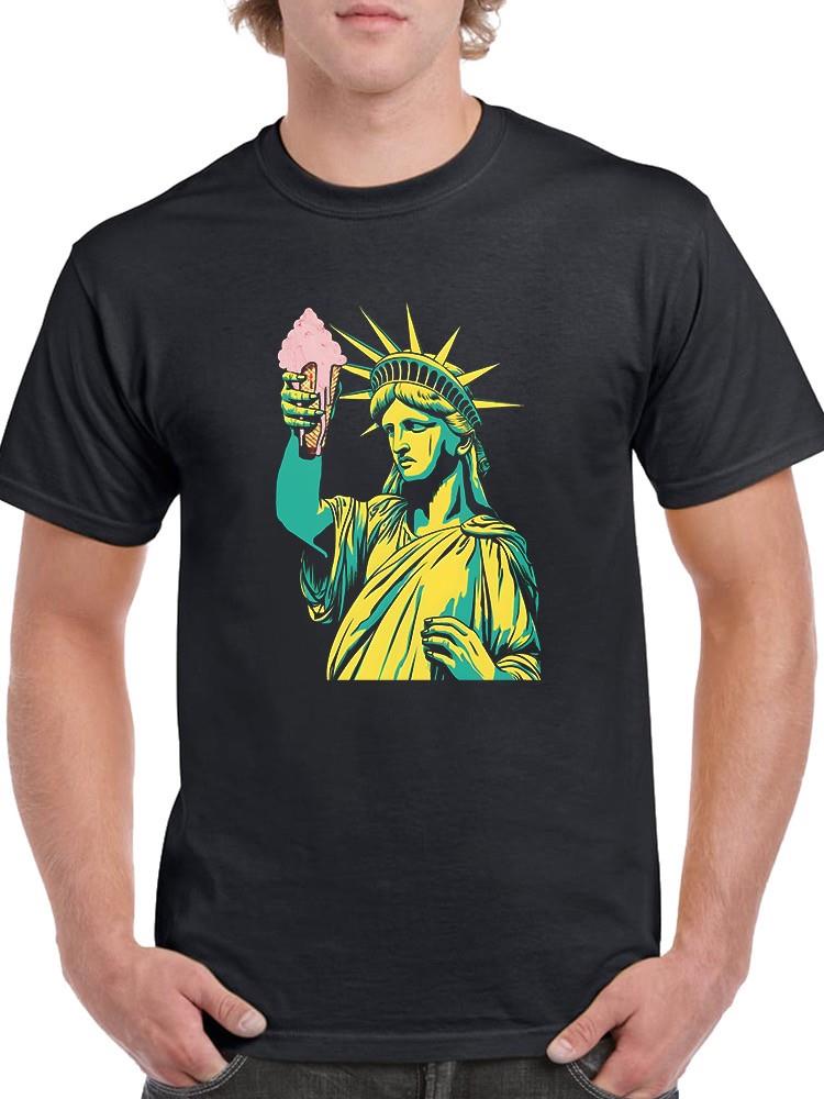 Ice Cream And Liberty T-shirt -SmartPrintsInk Designs