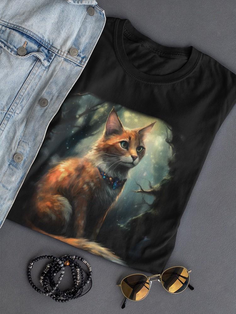 Mystical Magic Cat T-shirt -SmartPrintsInk Designs