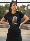 Mysterious Magic Cat T-shirt -SmartPrintsInk Designs