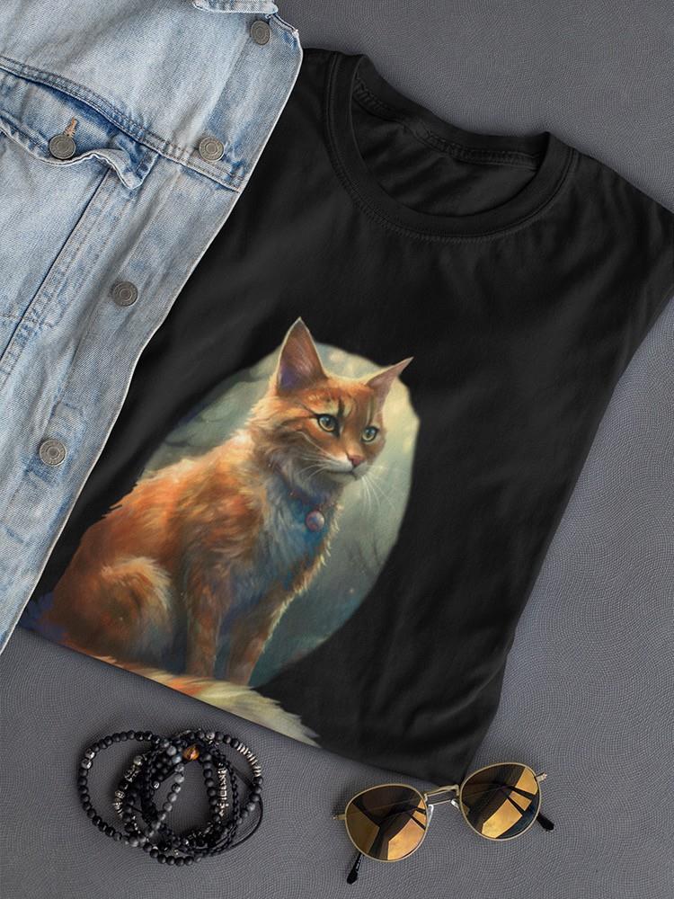 Mysterious Magic Cat T-shirt -SmartPrintsInk Designs