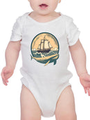 Sailing With Whales Bodysuit -SmartPrintsInk Designs