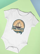 Sailing With Whales Bodysuit -SmartPrintsInk Designs