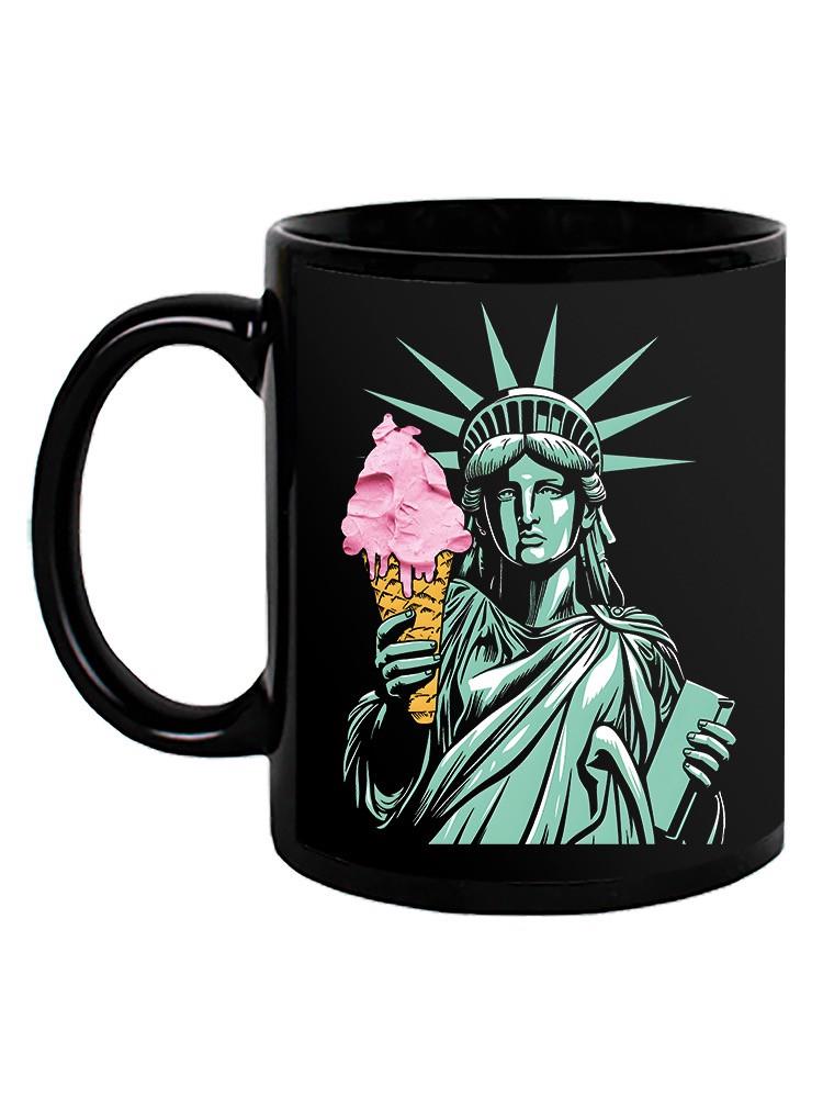 Ice Cream Cone And Liberty Mug -SmartPrintsInk Designs