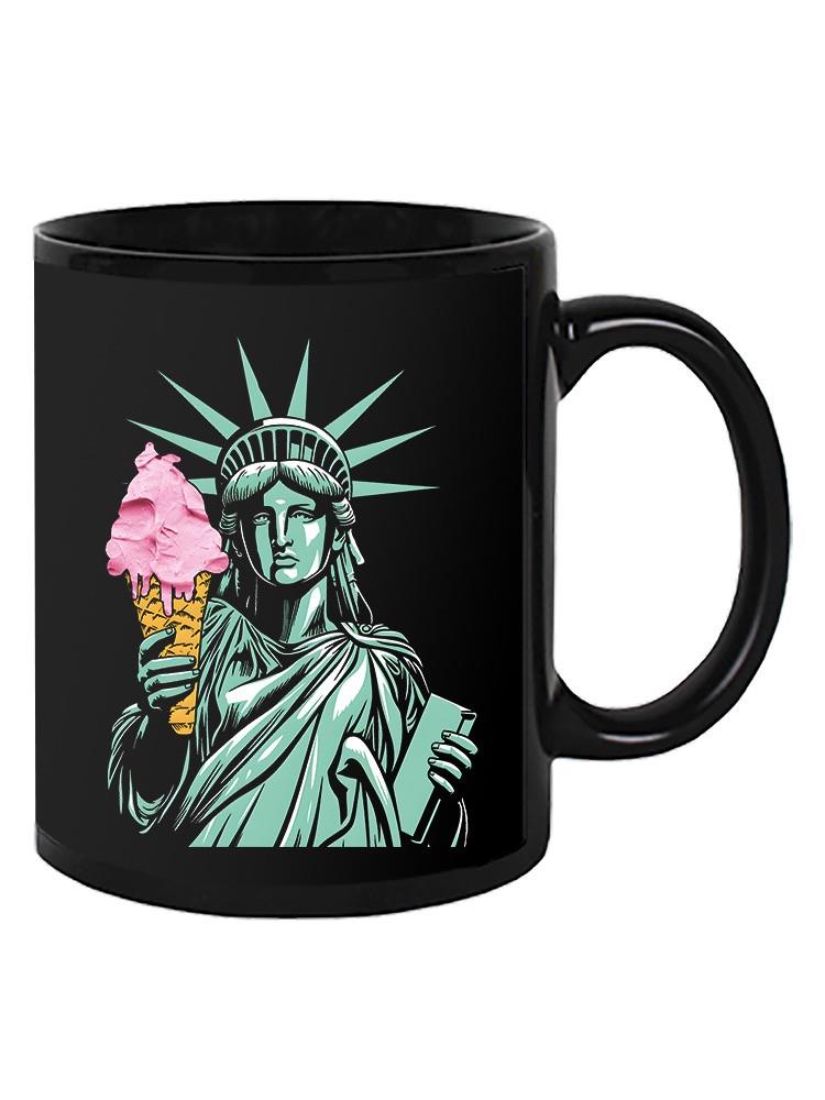 Ice Cream Cone And Liberty Mug -SmartPrintsInk Designs