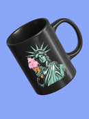 Ice Cream Cone And Liberty Mug -SmartPrintsInk Designs