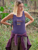 Mama. Mommy. Mom. Bruh. Racerback Tank -SmartPrintsInk Designs