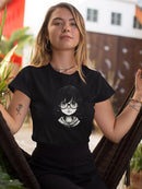 Cute Anime Style Girl Glasses T-shirt Women's -SmartPrintsInk Designs