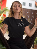 Infinity Line Art T-shirt Women's -SmartPrintsInk Designs