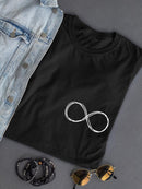 Infinity Line Art T-shirt Women's -SmartPrintsInk Designs