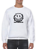 Quote Smile On The Wild Side Sweatshirt Men's -SmartPrintsInk Designs