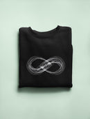 Infinity Symbol Art Sweatshirt Women's -SmartPrintsInk Designs