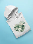 Heart Of Leaves Hoodie Women's -SmartPrintsInk Designs