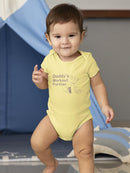 Daddy's Workout Partner Bodysuit Baby's -SmartPrintsInk Designs