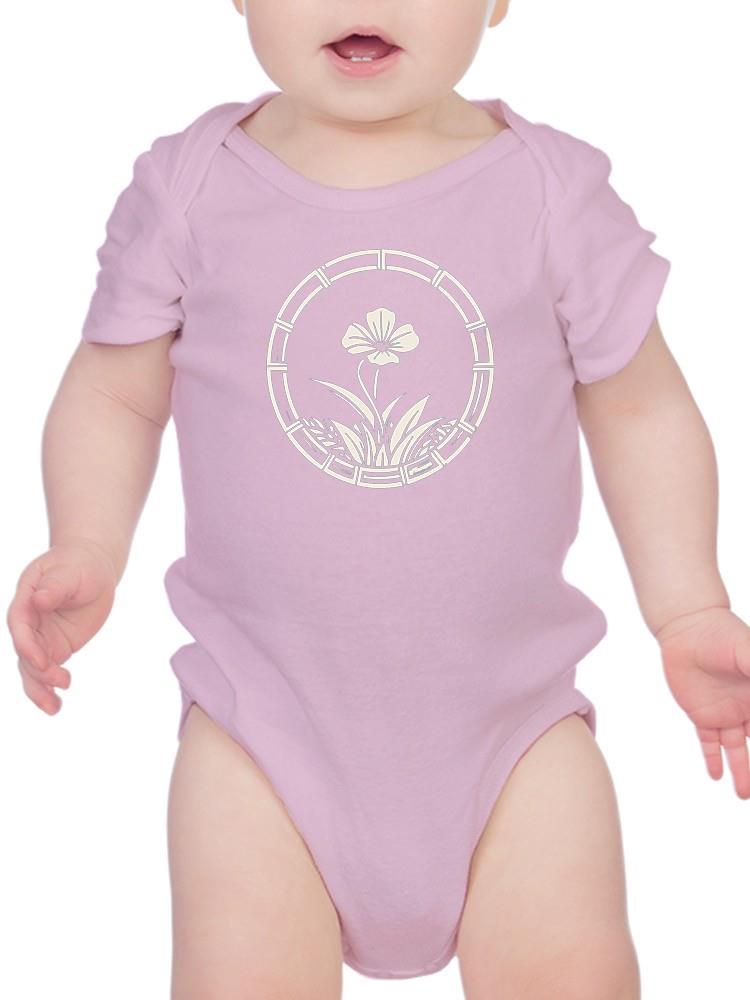 Cute Oleander Flower Bodysuit Baby's -SmartPrintsInk Designs