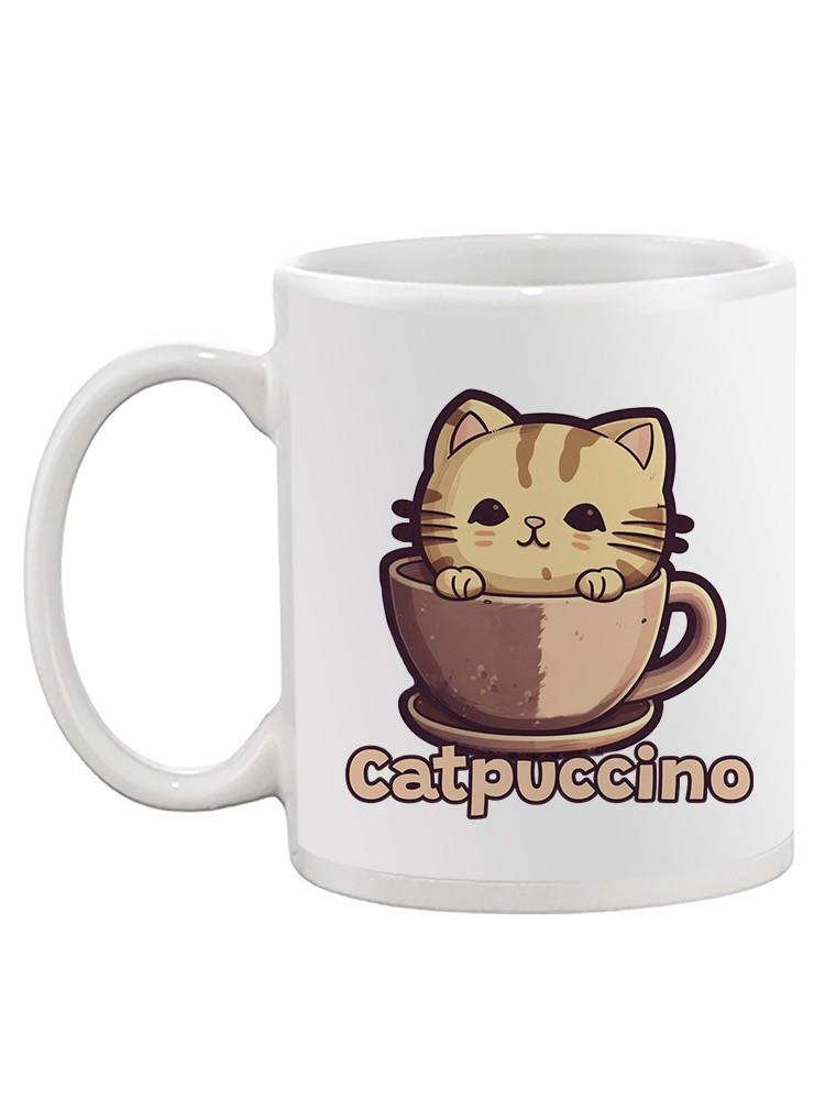 Funny Catpuccino Kitty Coffee Mug - SmartPrintsInk Designs