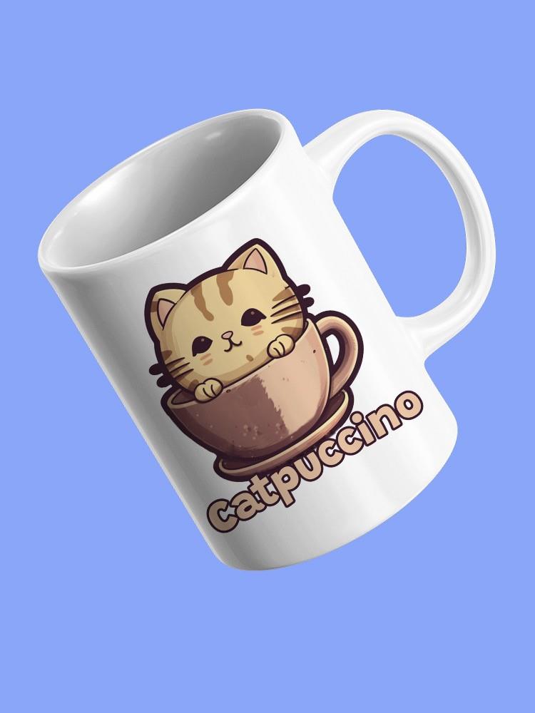 Funny Catpuccino Kitty Coffee Mug - SmartPrintsInk Designs