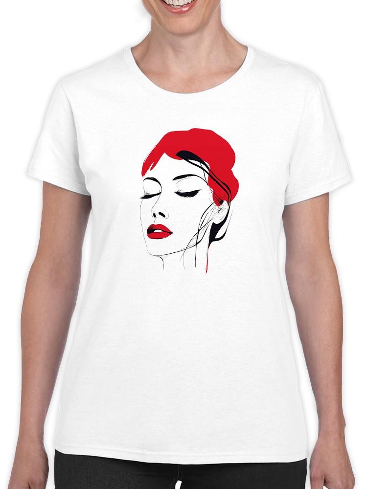 Vintage Art Elegant Woman Face T-shirt -SmartPrintsInk Designs