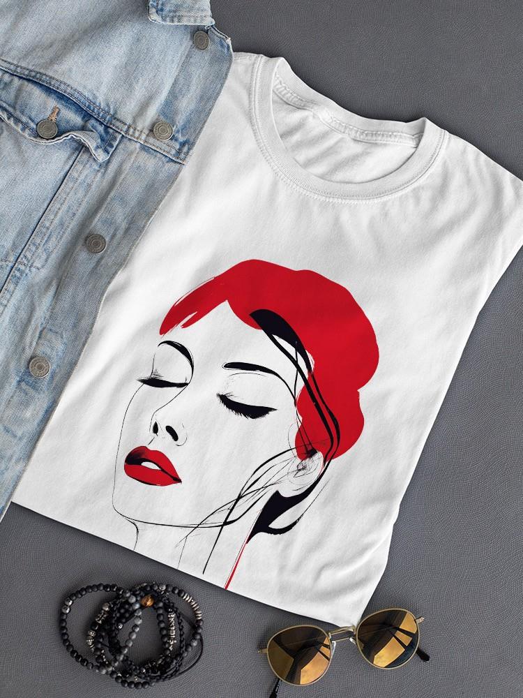 Vintage Art Elegant Woman Face T-shirt -SmartPrintsInk Designs