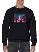 In The Way City Buildings Sweatshirt -SmartPrintsInk Designs