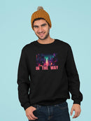 In The Way City Buildings Sweatshirt -SmartPrintsInk Designs