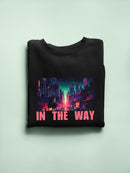 In The Way City Buildings Sweatshirt -SmartPrintsInk Designs