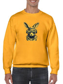 Bunny Art Hip Hop Glasses Sweatshirt -SmartPrintsInk Designs