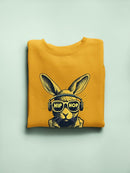 Bunny Art Hip Hop Glasses Sweatshirt -SmartPrintsInk Designs