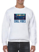 Chill Vibes View From The City Sweatshirt -SmartPrintsInk Designs