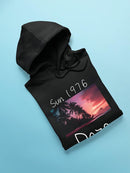 Sun Daze 1976 Beach View Hoodie -SmartPrintsInk Designs