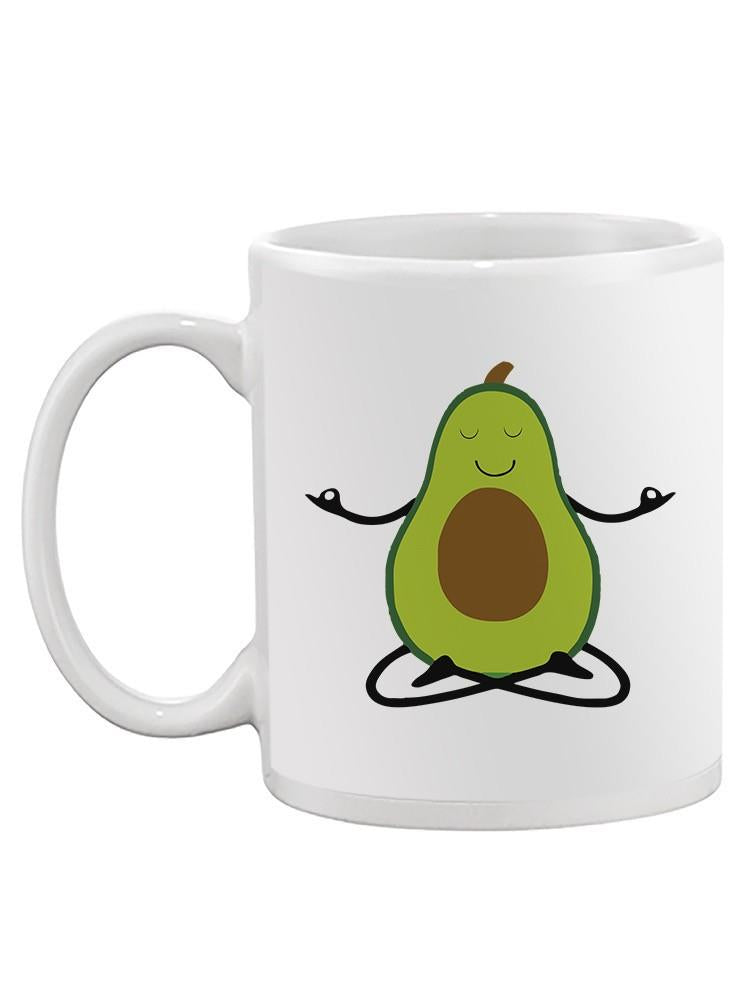 Funny Meditation Avocado Mug -SmartPrintsInk Designs