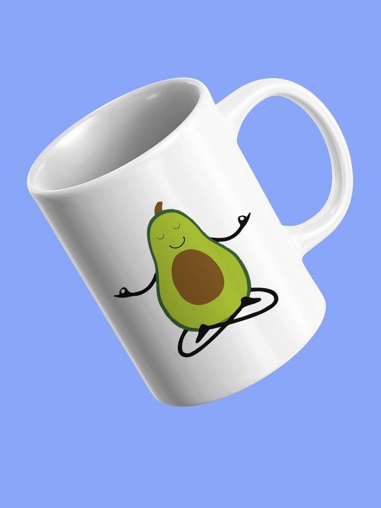 Funny Meditation Avocado Mug -SmartPrintsInk Designs