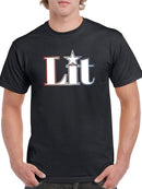 Lit Quote T-shirt -SmartPrintsInk Designs