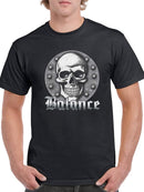 Balance Metal Skulls T-shirt -SmartPrintsInk Designs