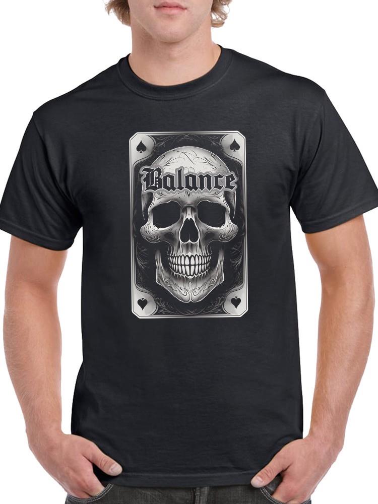 Balance Skull Deck Of Cards T-shirt -SmartPrintsInk Designs