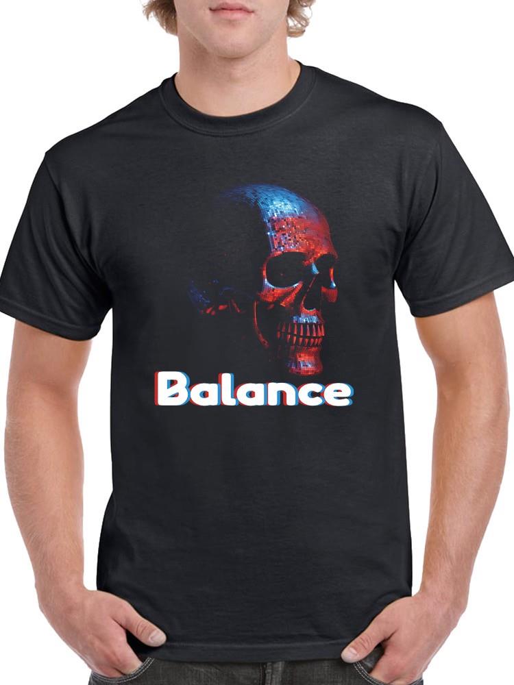 Balance Skull 3D Art T-shirt -SmartPrintsInk Designs